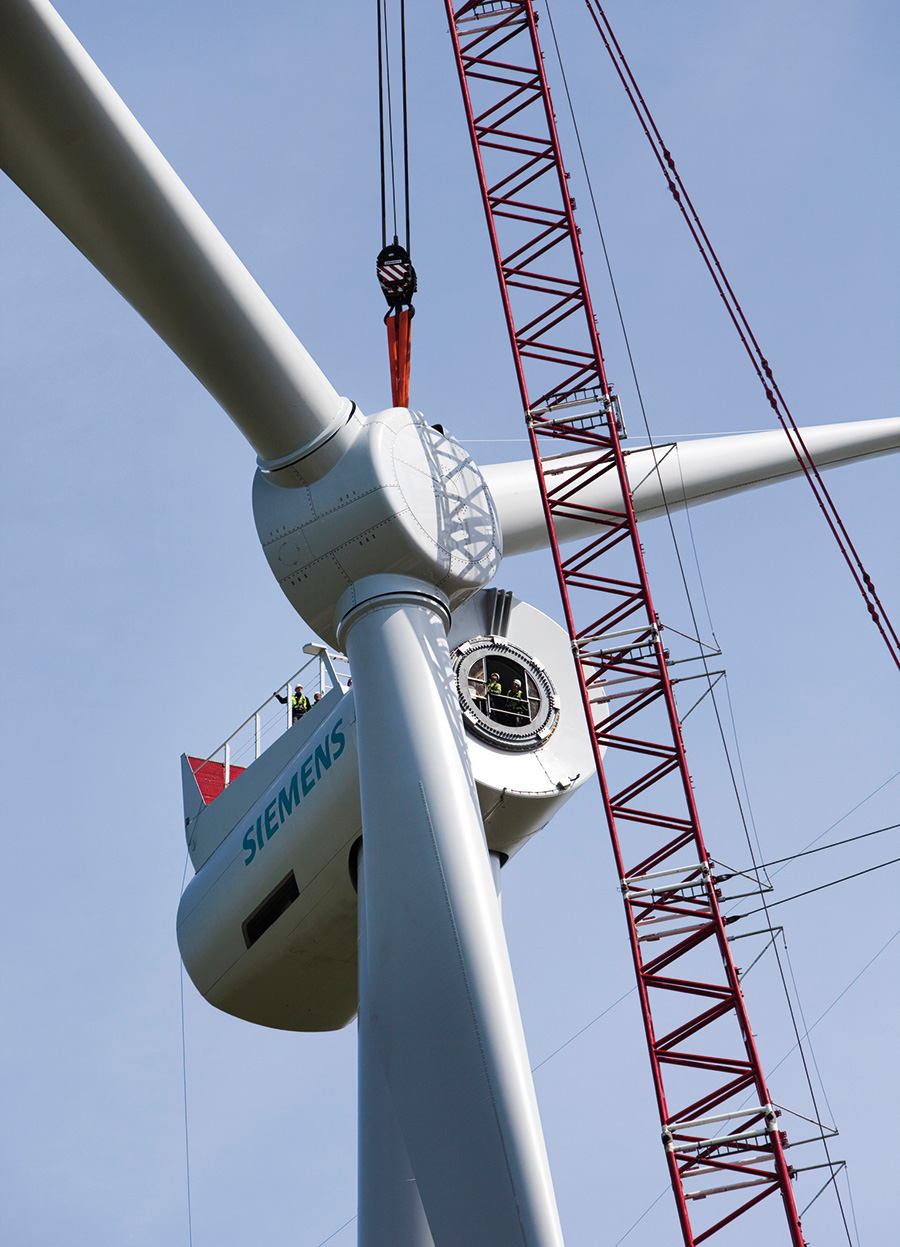 The new Siemens 6MW wind turbine generator