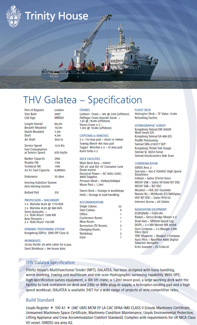 THV Galatea Specification