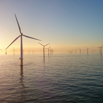 Sheringham Shoal Offshore Wind Farm, in operation off the Norfolk coast since 2012