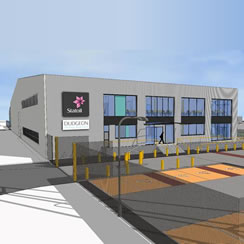 Architects impression of Dudgeon‘s O&M site in Great Yarmouth 